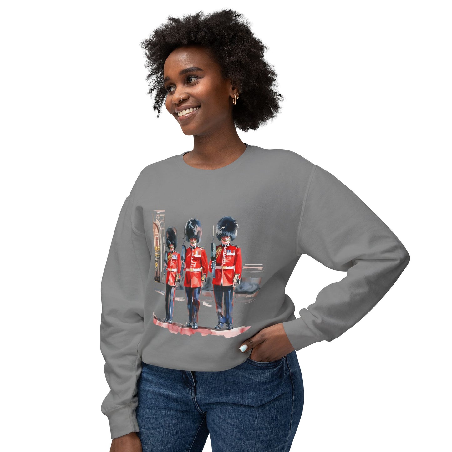 Unisex Lightweight Crewneck Sweatshirt - British Royal Guard