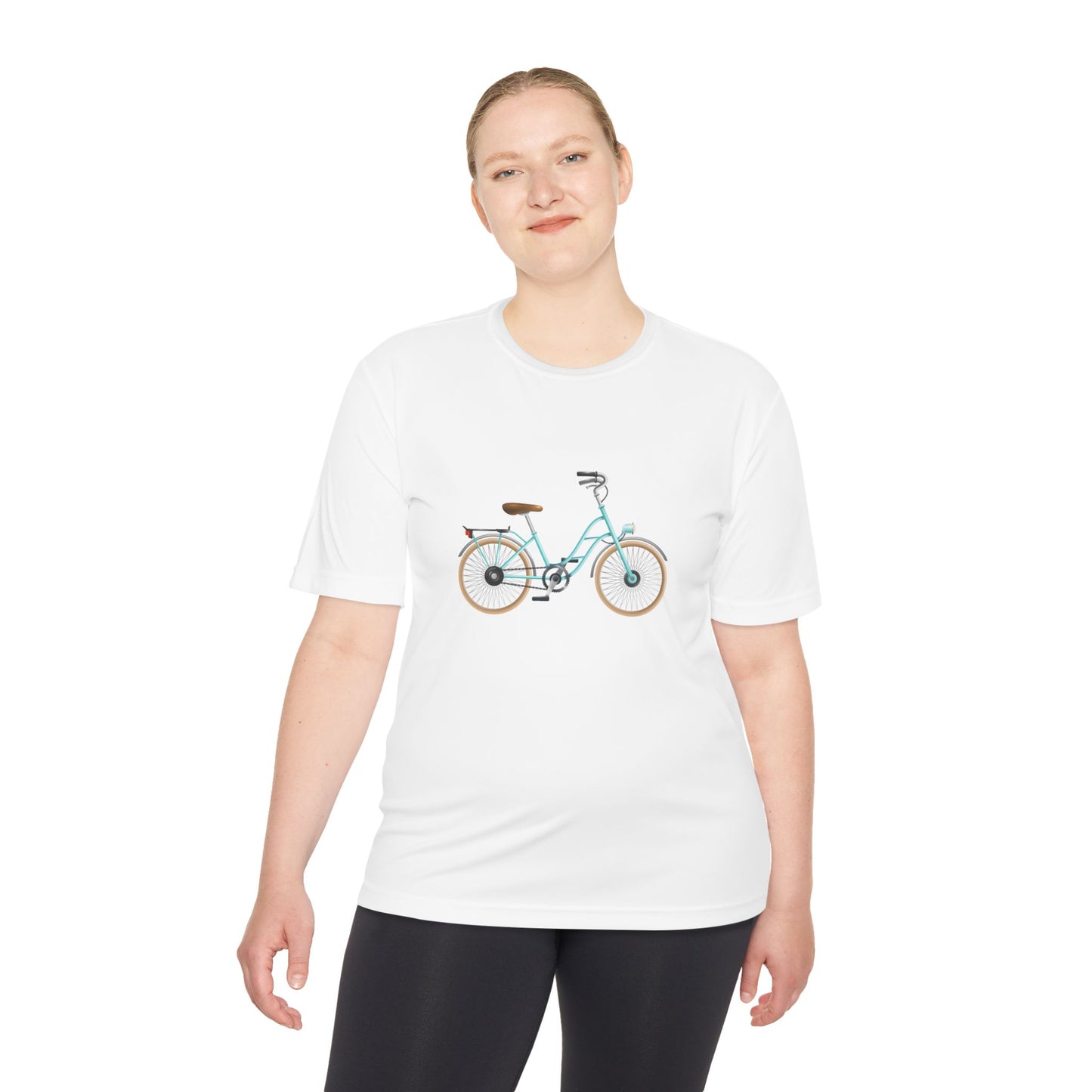 Unisex Moisture Wicking Tee - Vintage British Bicycle Art Print