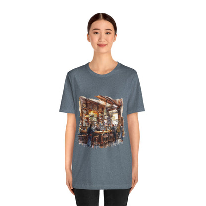 Unisex Jersey Short Sleeve Tee - Pints and Stories - Life at a British Pub