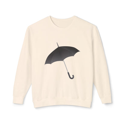 Unisex Lightweight Crewneck Sweatshirt - British Adorable Umbrella