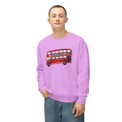 Unisex Lightweight Crewneck Sweatshirt - British English Bus