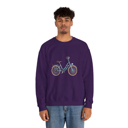 Unisex Heavy Blend™ Crewneck Sweatshirt Adorable - London's Style Classic Bicycle