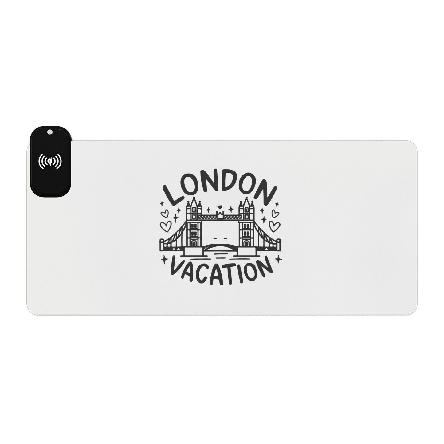 London Vacation - LED Gaming Mouse Pad, Wireless Charging