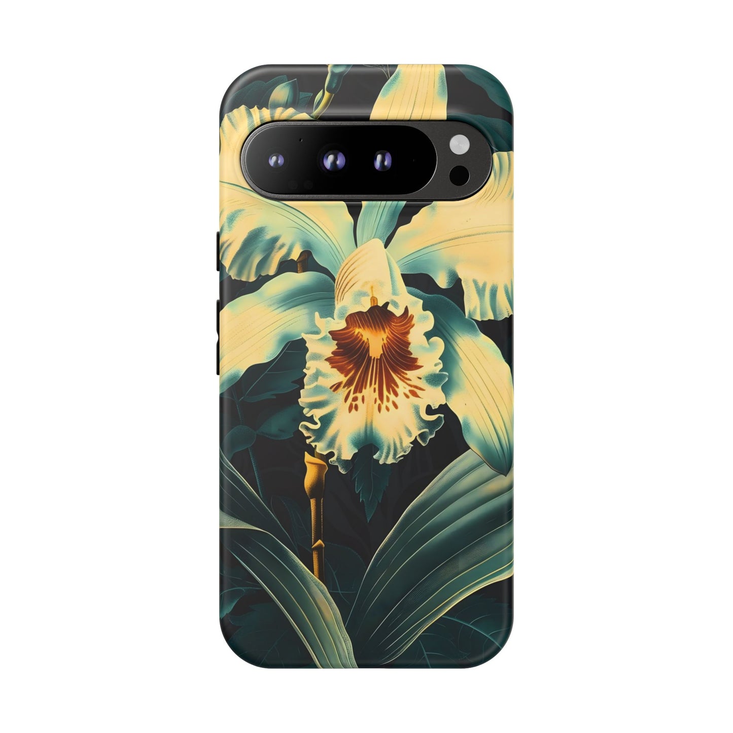 Floral Phone Case - Tough Cases with Orchid Design, Durable Smartphone Cover for Nature Lovers, Floral Gift for Her, Botanical [...]