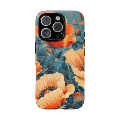 Floral Phone Case, Tough Cases for Protection and Style, Spring Aesthetic, Gift for Her, Phone Accessory for Nature Lovers