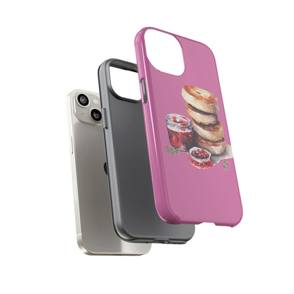 Cute Bagel Phone Case, Tough Cases for Food Lovers, Unique Gifts for Foodies, Phone Accessories for Breakfast Lovers, Fun and Stylish Cases