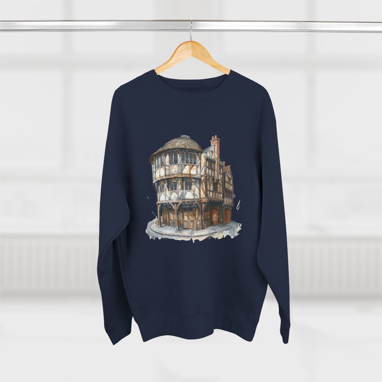 Unisex Crewneck Sweatshirt - London Pub Interior British Tavern