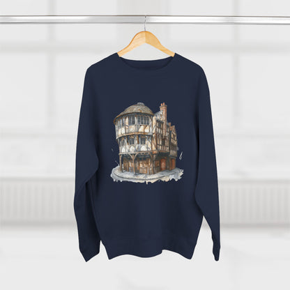 Unisex Crewneck Sweatshirt - London Pub Interior British Tavern