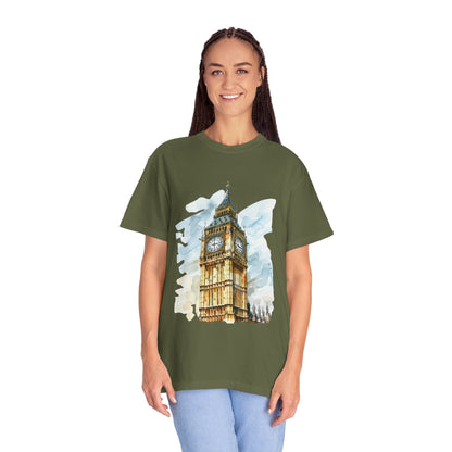 Unisex Garment-Dyed T-shirt - Big Ben - The Heartbeat of London