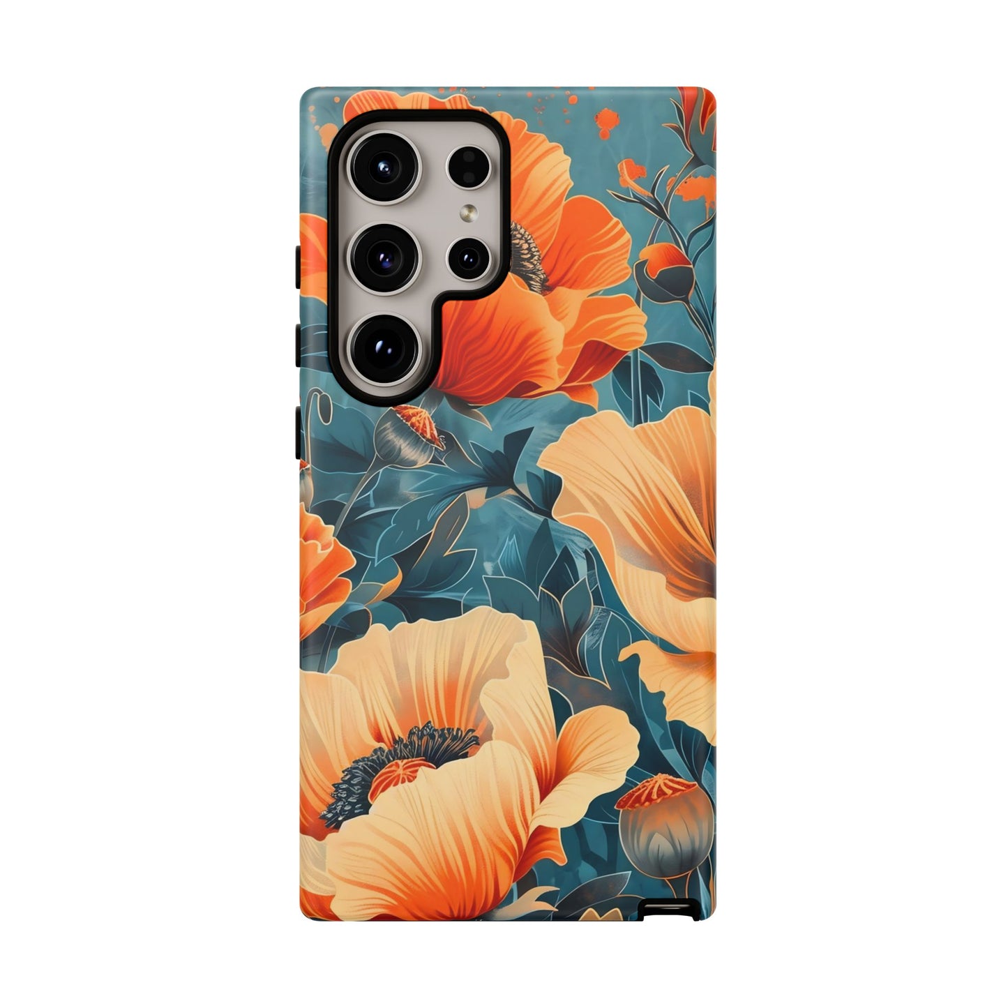 Floral Phone Case, Tough Cases for Protection and Style, Spring Aesthetic, Gift for Her, Phone Accessory for Nature Lovers