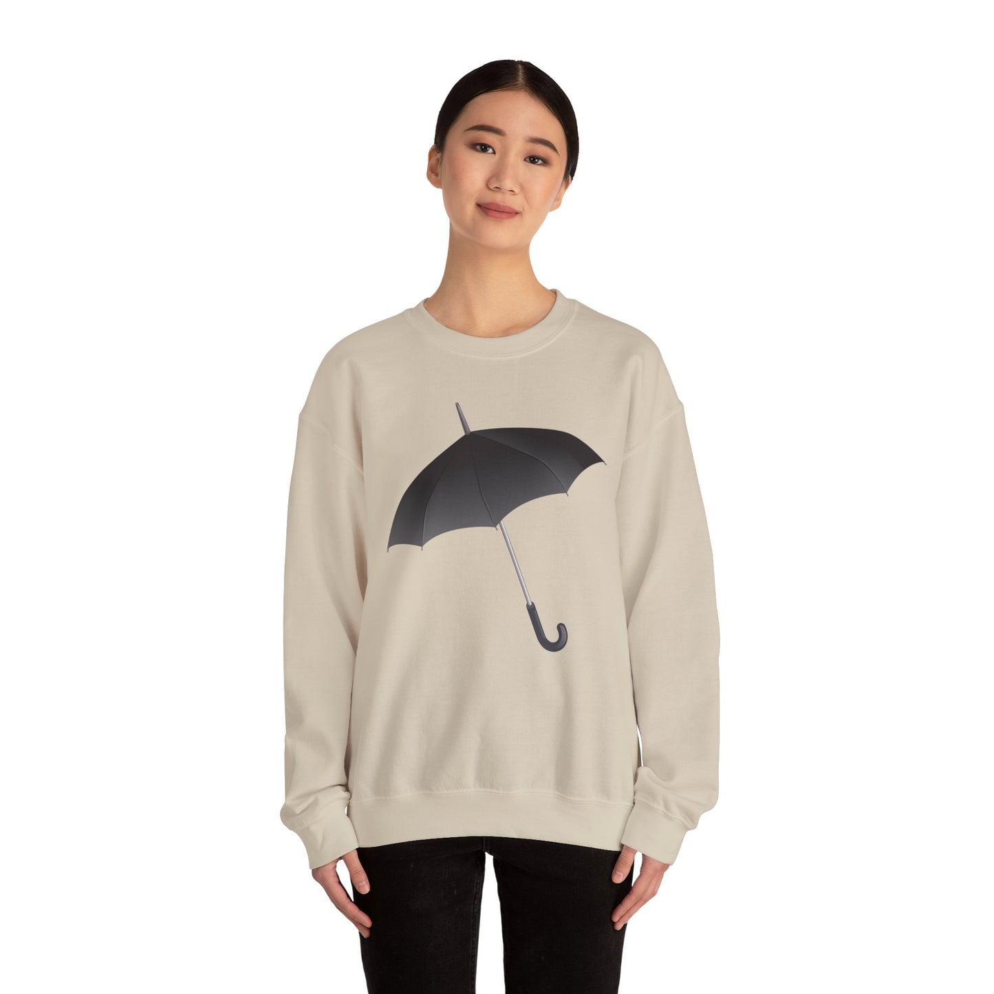 Unisex Heavy Blend™ Crewneck Sweatshirt - Regal Royal Umbrella - Elegant and Majestic Design