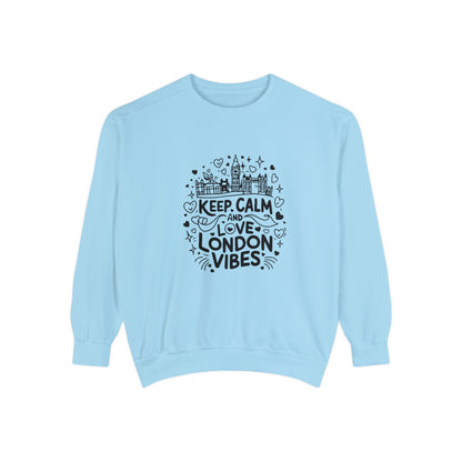 Unisex Garment-Dyed Sweatshirt Classy - Love London Vibes