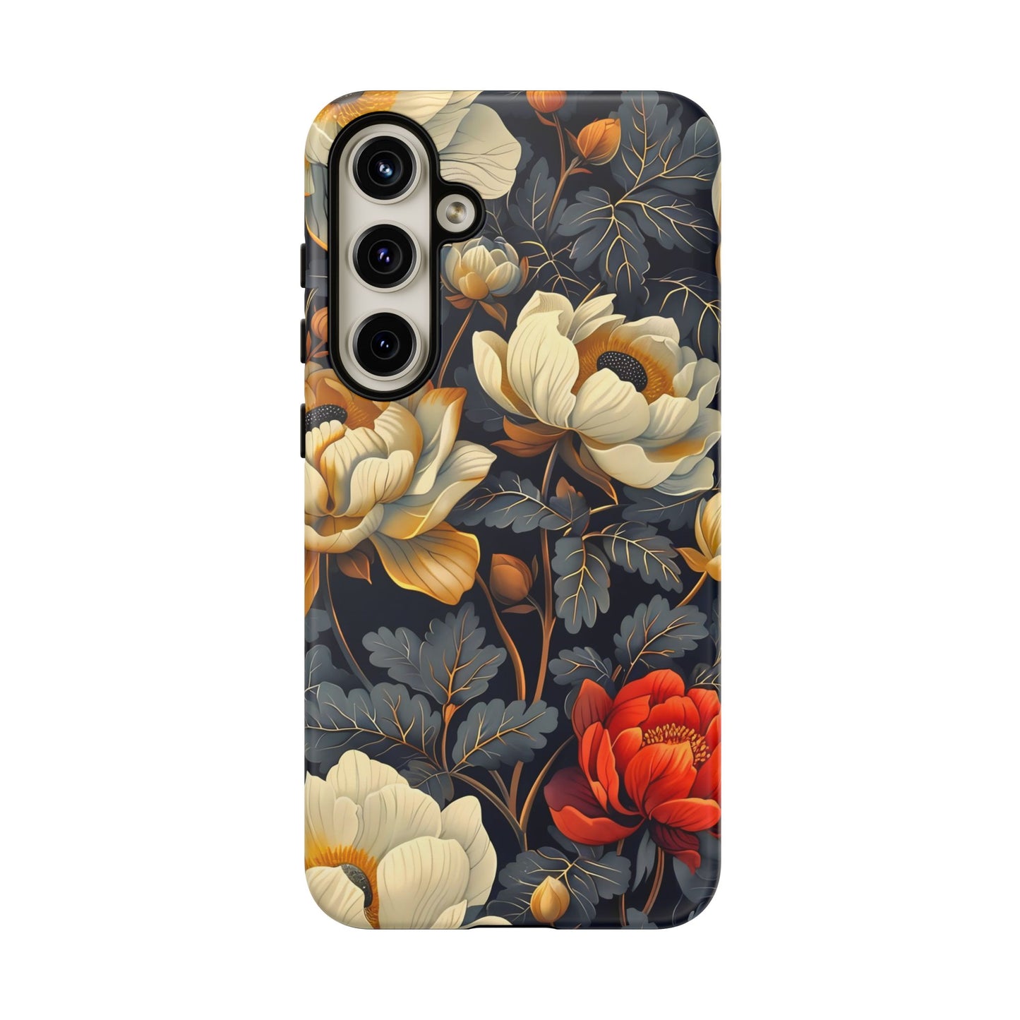 Floral Phone Case - Tough Cases, Stylish Mobile Cover, Flower Design, Holiday Gift, Trendy Accessory, Eco-Friendly Case