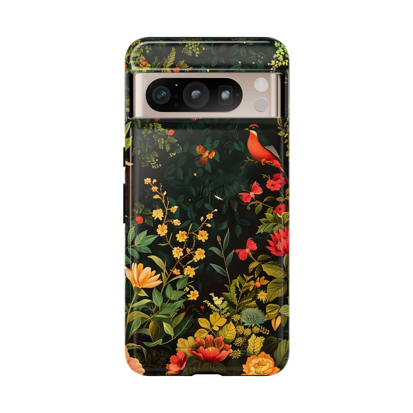 Floral Tough Phone Case, Nature-Inspired Design, Ideal for Garden Lovers, Gift for Birthdays, Christmas, Eco-Friendly Accessory
