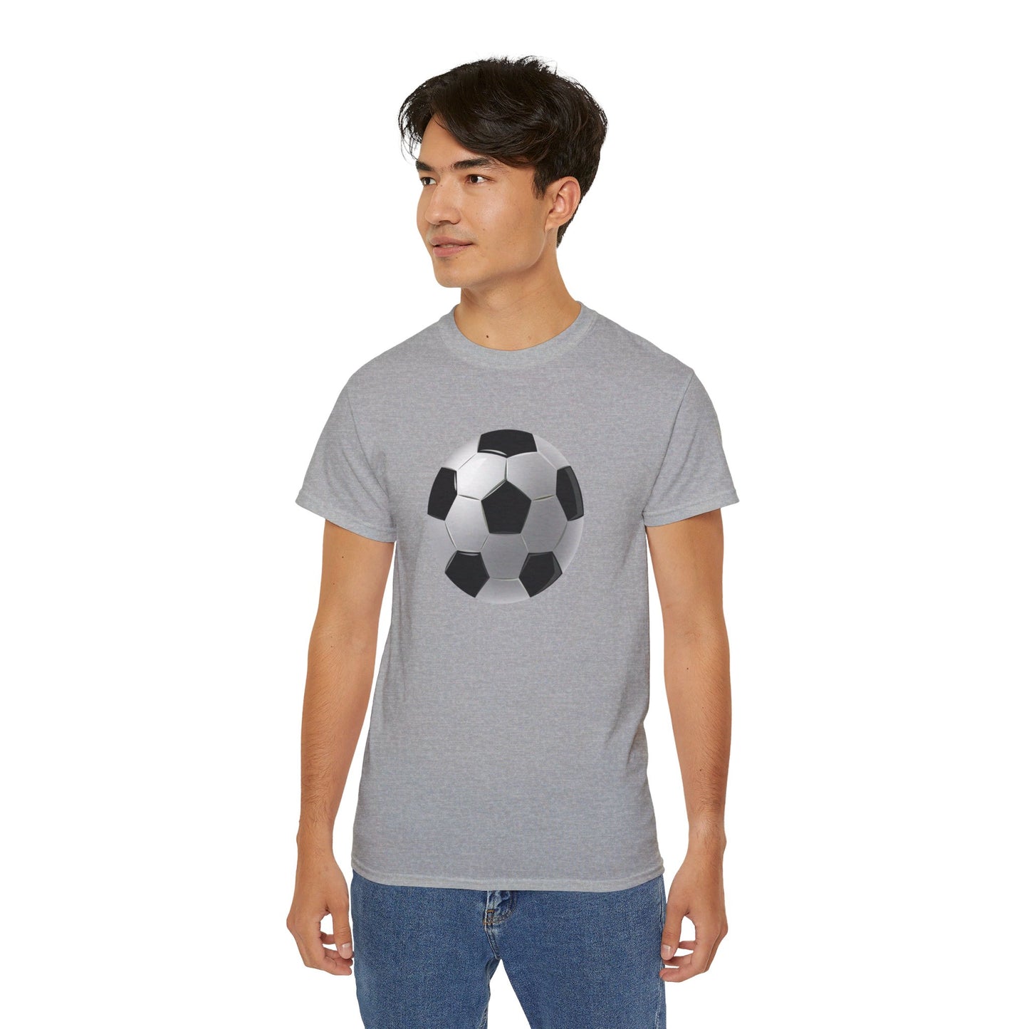 Dynamic Football Design - Sports Passion and Energetic Unisex Ultra Cotton Tee