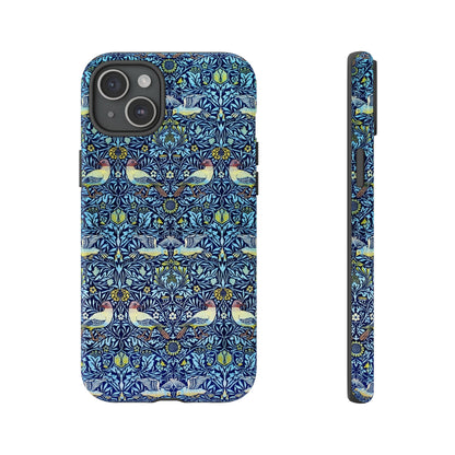 Bird and Floral Pattern Phone Case, Tough Cases, Gift for Nature Lovers, Eco-friendly, Custom Phone Accessories, All-Occasion