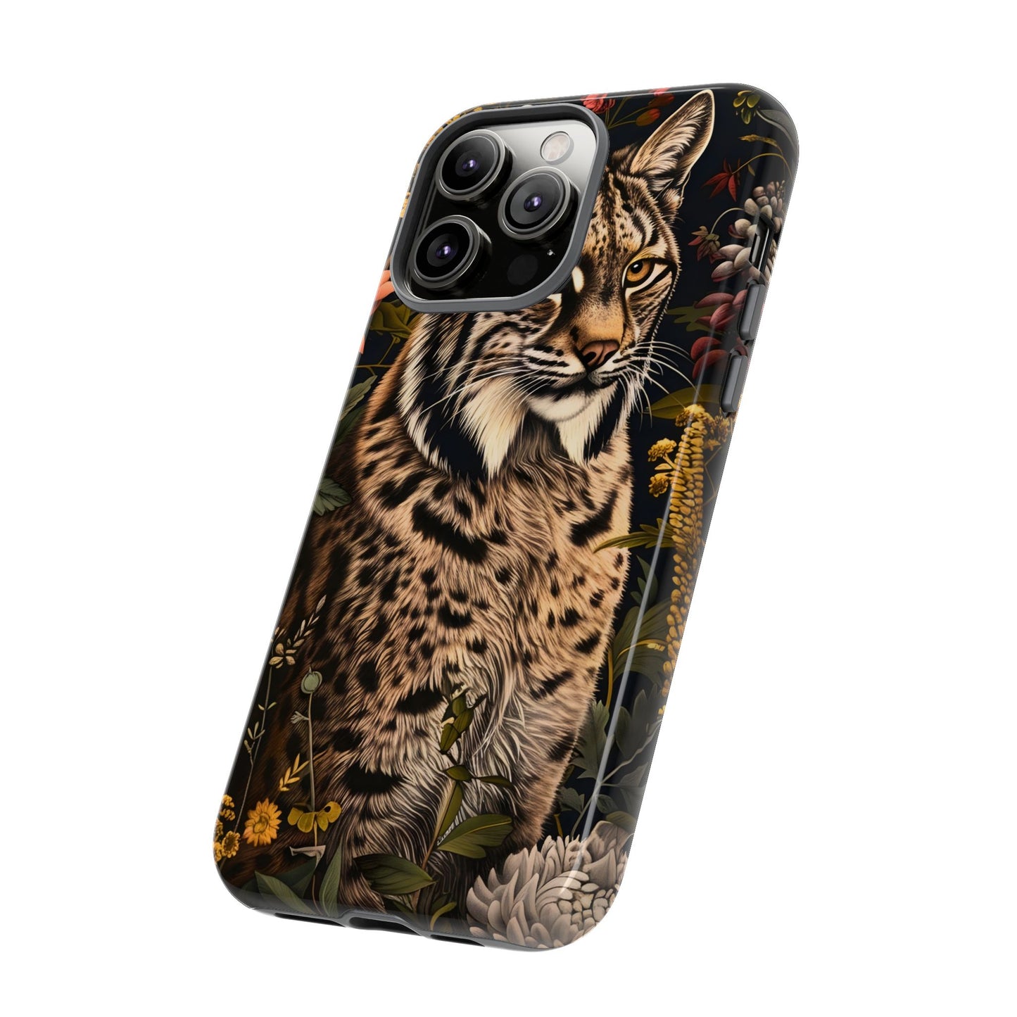 Wildlife Phone Case with Lynx Design, Tough Cases, Animal Lovers Gift, Nature Inspired Accessories, Unique Tech Protection