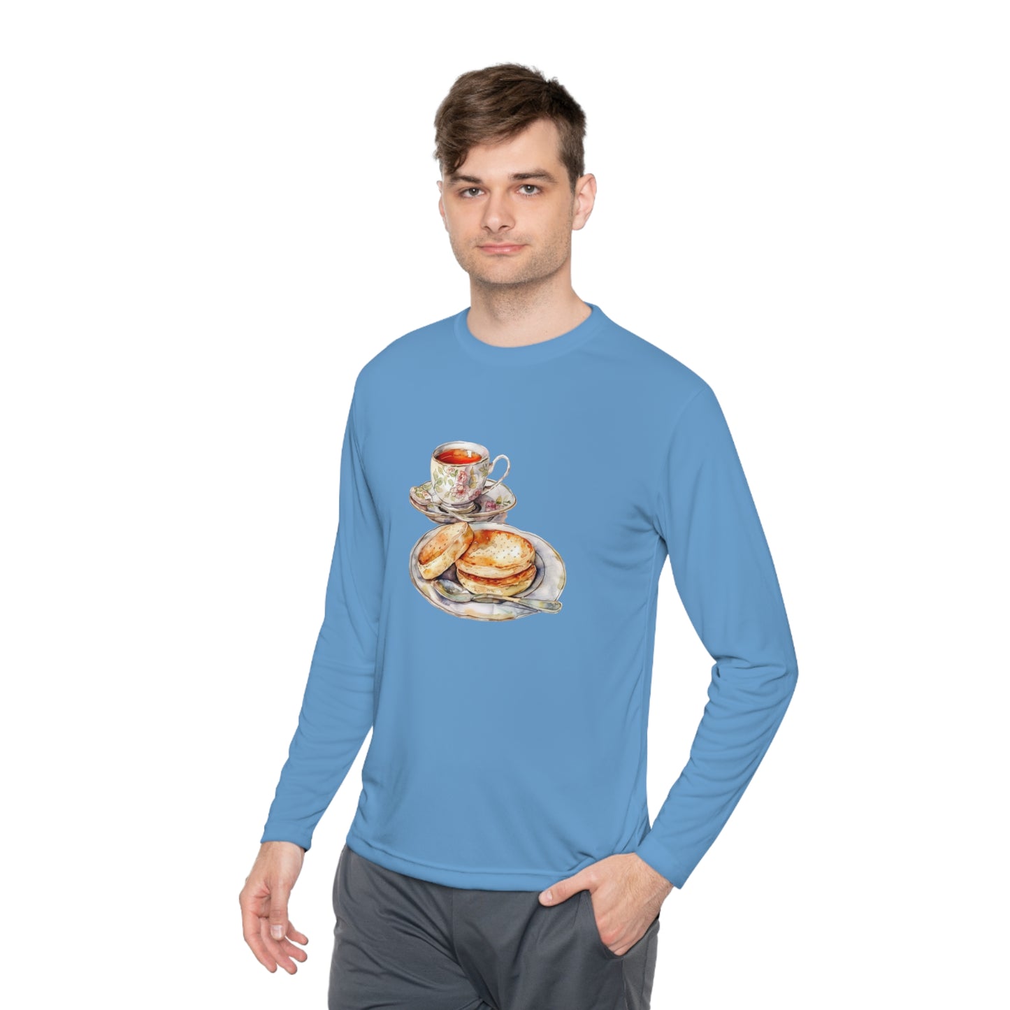 Unisex Lightweight Long Sleeve Tee - British Food - Traditional Dishes and Culinary Delights