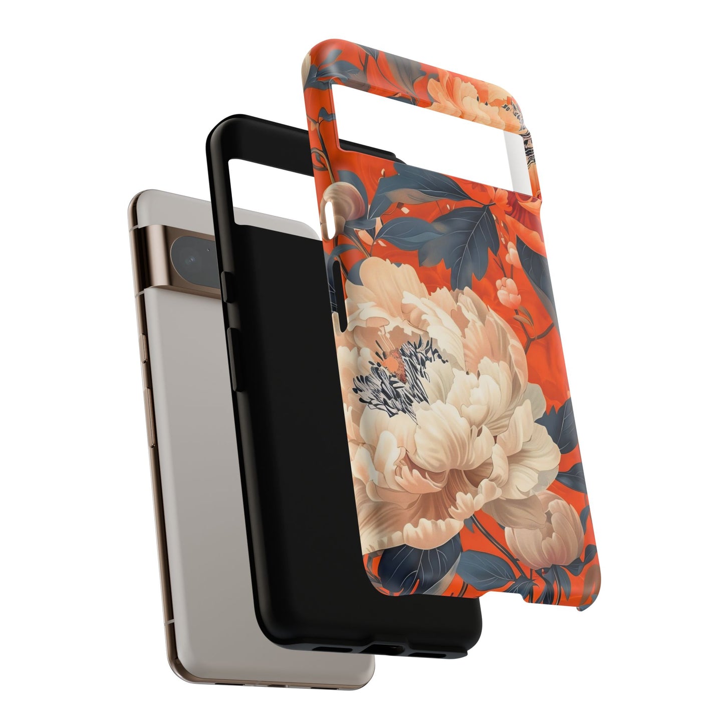 Floral Tough Case, Durable Floral Phone Case, Stylish Protection Case, Gift for Her, Spring Accessories, Mother’s Day Gift