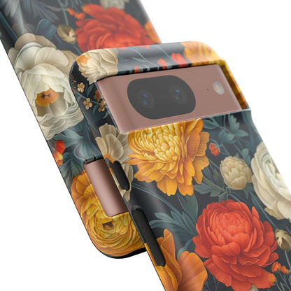 Floral Tough Case for Phones | Durable Floral Phone Cover, Boho Chic, Unique Gift for Her, Phone Protection, Flower Design