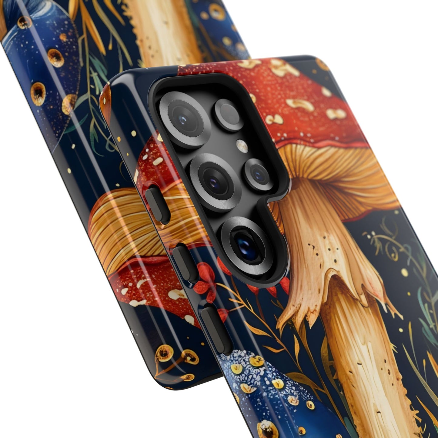 Mushroom Phone Case with Nature Design, Tough Phone Cover, Eco-Friendly Case, Gift for Nature Lovers, Unique Phone Accessory