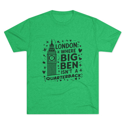 London Big Ben Relaxed Unisex Tri-Blend Crew Tee