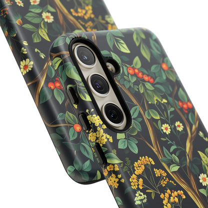 Floral iPhone Case, Nature Inspired Tough Case, Botanical Phone Cover, Eco-Friendly Gift, Unique Floral Design