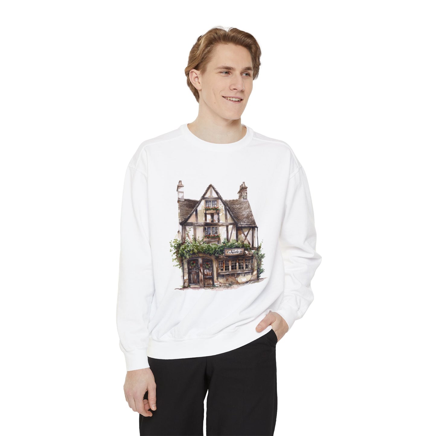 Unisex Garment-Dyed Sweatshirt - British Historic House