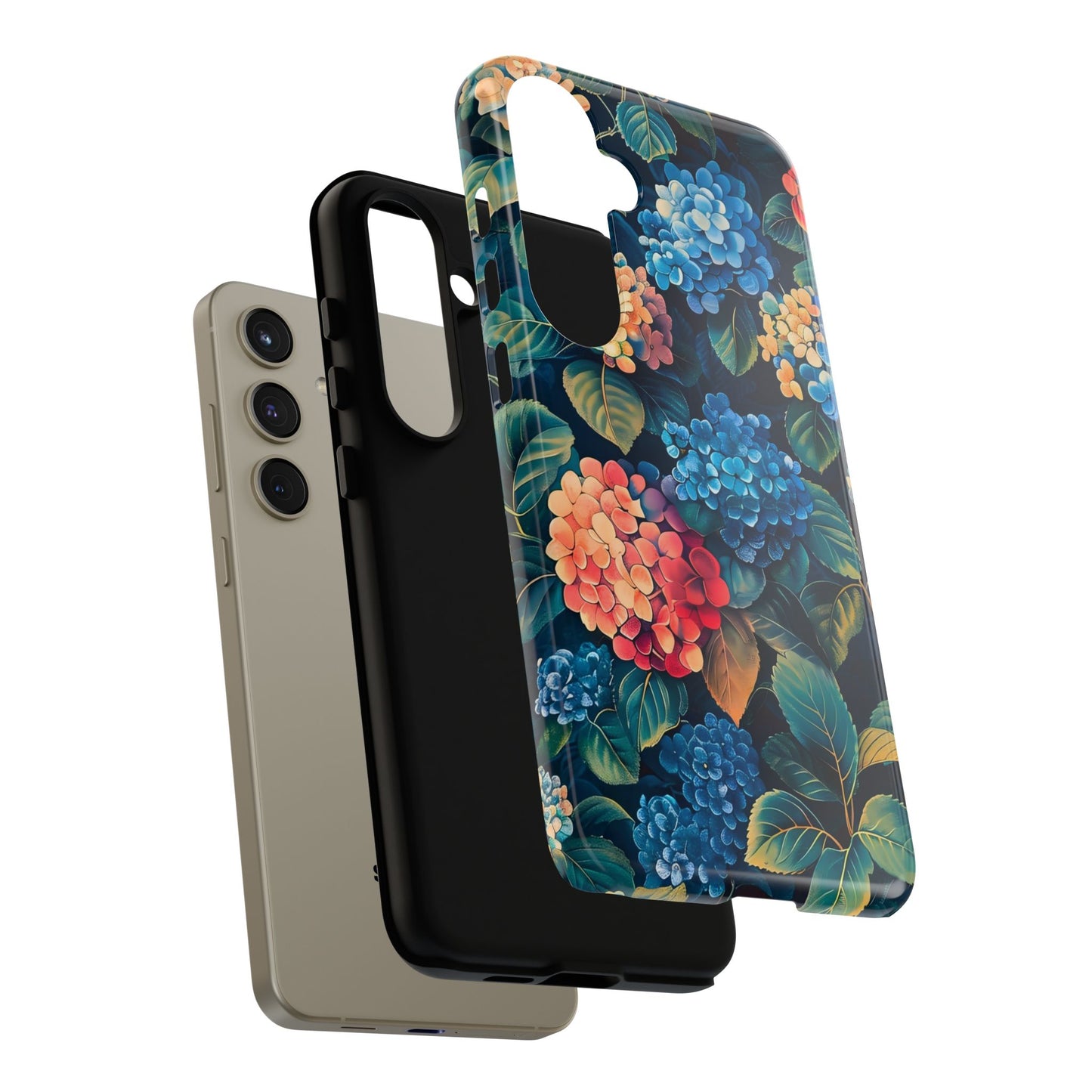 Floral Phone Case, Stylish Tough Case for Gardener Gift, Flower Lover Accessory, Pretty Floral Design, Protective Case