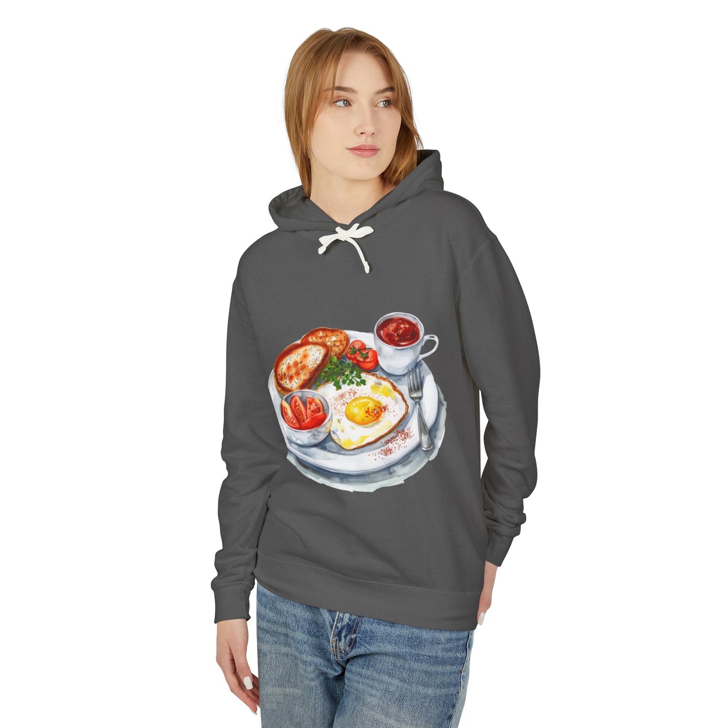Unisex Lightweight Hooded Sweatshirt - The Crown’s Table - British Royal Food Traditions