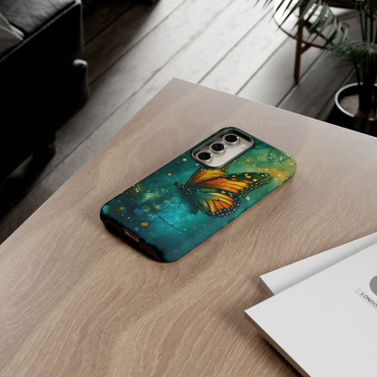 Colorful Butterfly Phone Case, Tough Cases for iPhone and Samsung, Cute Tech Accessories, Nature Lovers Gift, Vibrant Floral Design