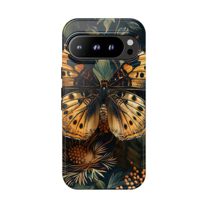 Butterfly Floral Phone Case, Tough Cases, Protective Cover, Unique Gift, Nature Lover, Art Print, Spring Decor