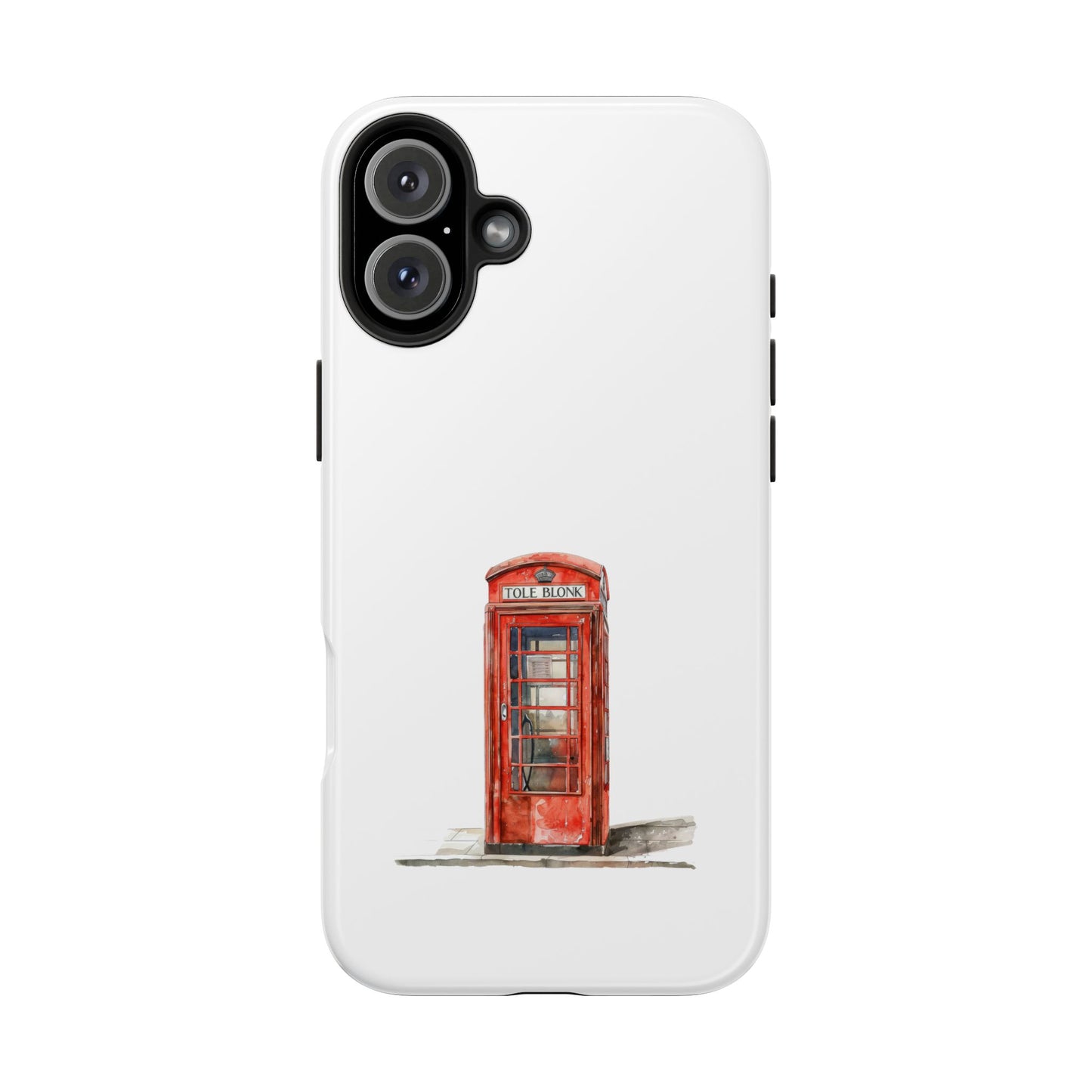 Vintage London Phone Booth Tough Phone Case - Durable and Stylish Protection