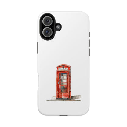 Vintage London Phone Booth Tough Phone Case - Durable and Stylish Protection