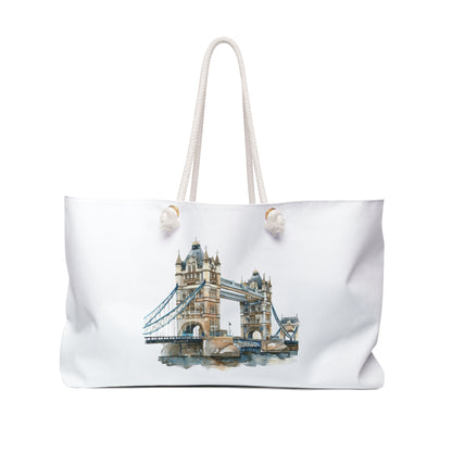 Stylish Travel Weekender Bag with Iconic Bridge Design, Perfect for Getaways, Gym, Beach, Gifts, and Daily Use