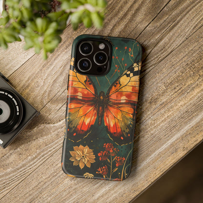 Butterfly Phone Case – Tough Cases for Nature Lovers, Floral Design, Butterfly Art, Unique Gift, Eco-Friendly Protection