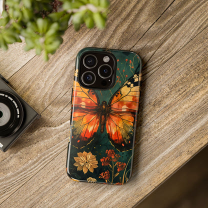 Butterfly Phone Case – Tough Cases for Nature Lovers, Floral Design, Butterfly Art, Unique Gift, Eco-Friendly Protection
