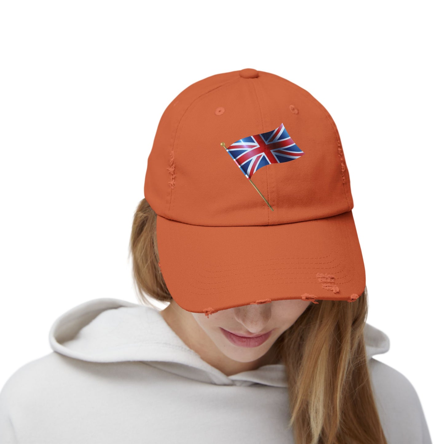 Union Jack Distressed Cap, Casual Cap, Summer Hat, Travel Accessories, Stylish Gifts for Him/Her, Perfect for Festivals