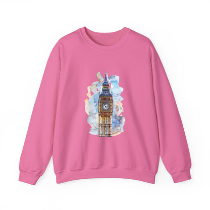 Unisex Heavy Blend™ Crewneck Sweatshirt Elegant - Iconic Big Ben Clock Tower