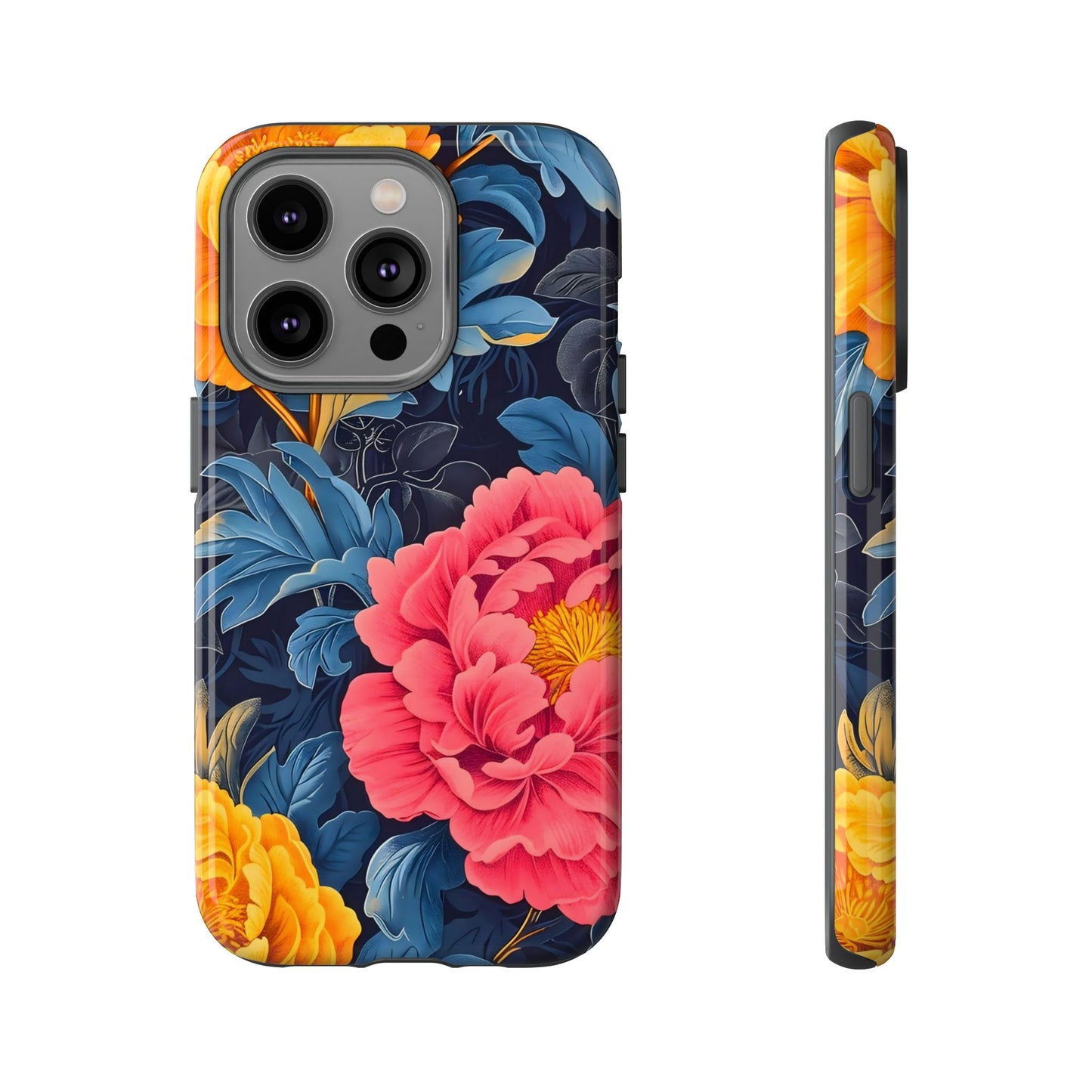 Floral Phone Case, Tough Cases, Stylish Mobile Cover, Gifts for Her, Phone Accessories, Unique Flower Design