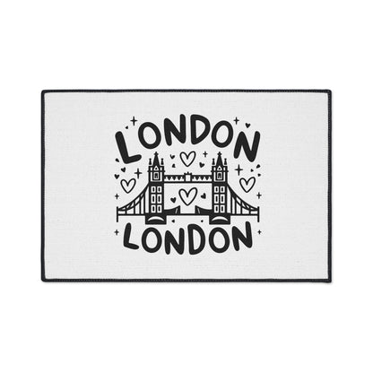 London-Themed Heavy Duty Floor Mat | Welcome Mat, Home Decor, Travel Gift, Rug, Kitchen Mat