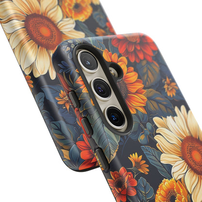 Floral Tough Phone Case | Sunflower Design, iPhone Cover, Protective Case, Gifts for Her, Floral Phone Accessory