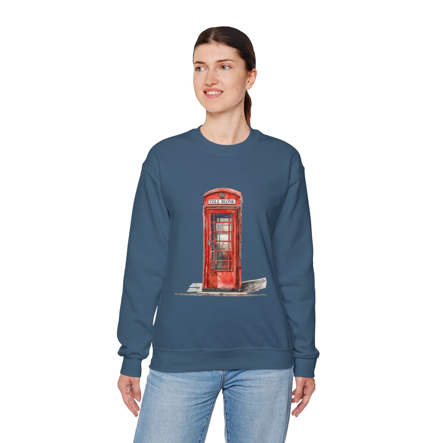 Unisex Heavy Blend™ Crewneck Sweatshirt - Iconic British Public Telephone