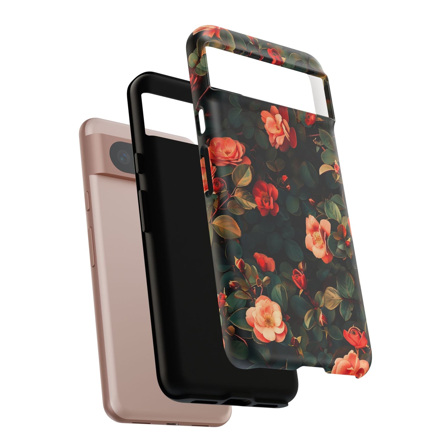Floral Phone Case - Elegant Floral Design, Tough Protective Case, Perfect Gift for Her, Trendy Phone Accessories, Mother’s Day, Birthday