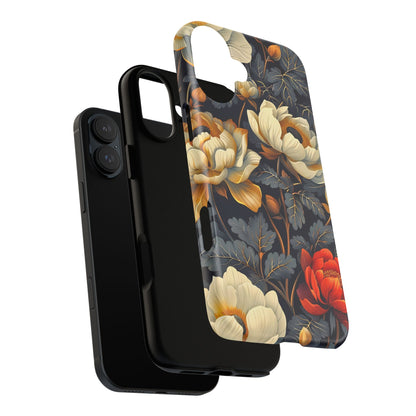 Floral Phone Case - Tough Cases, Stylish Mobile Cover, Flower Design, Holiday Gift, Trendy Accessory, Eco-Friendly Case