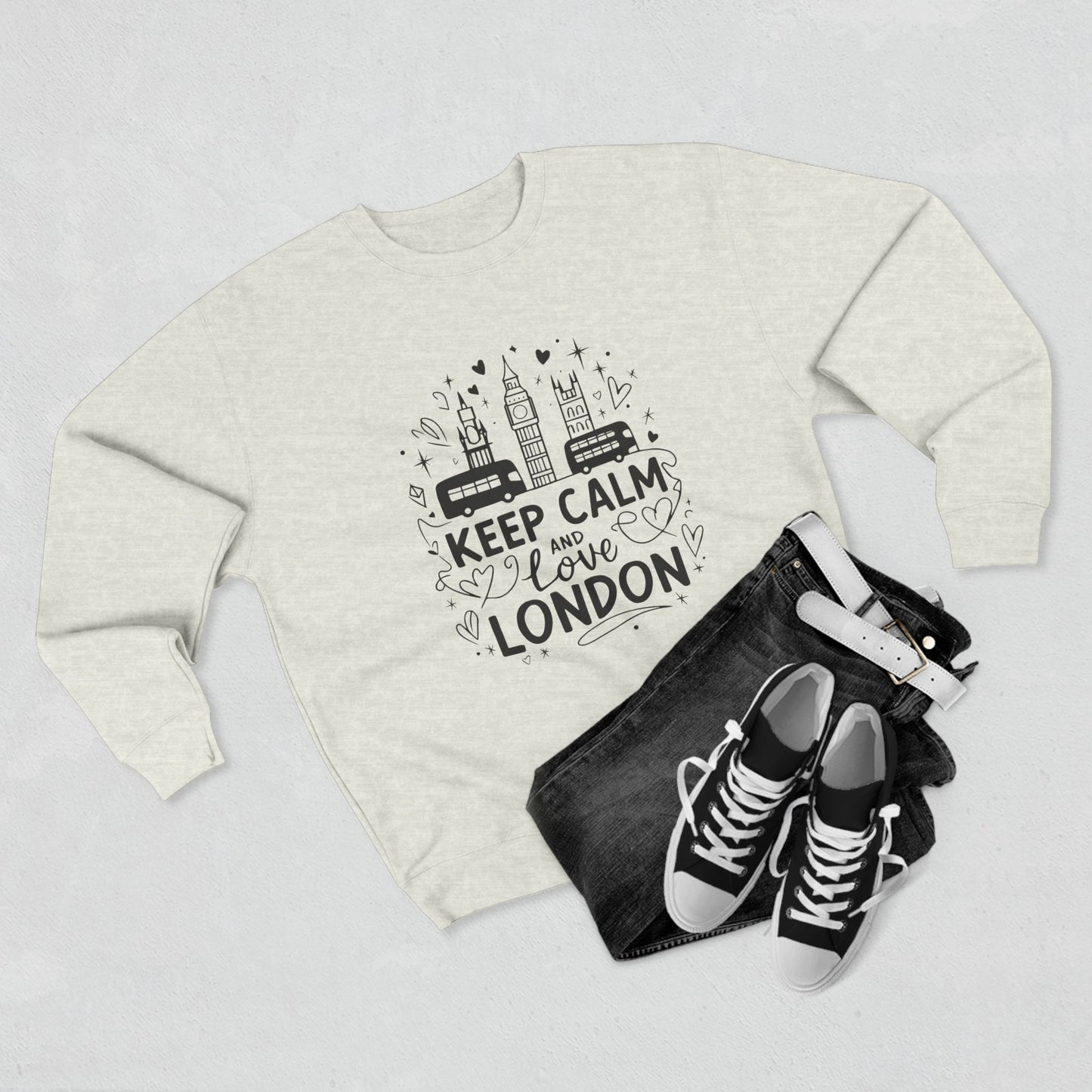 Unisex Crewneck Sweatshirt -  Keep calm and love London
