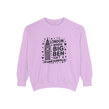 Unisex Garment-Dyed Sweatshirt Soft - London's Dream