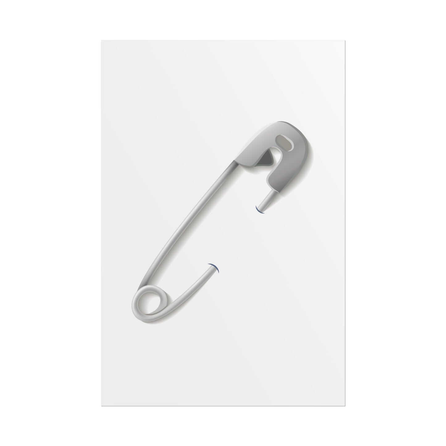 Minimalist Safety Pin Wall Art, Modern Decor, Unique Gift, Home Aesthetic, Art Print, Rolled Poster, Contemporary Interior Design