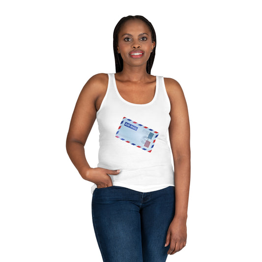 Women's Tank Top - Vintage British Air Mail - Classic Postal Design