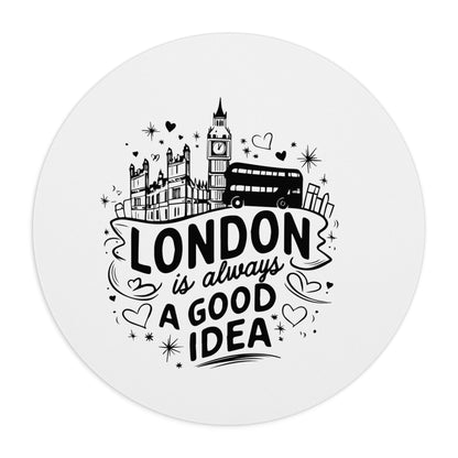 London-Inspired Mouse Pad: Stylish Desk Accessory, Gift for Travel Lovers, Office Decor, Inspirational Gift, Unique Mouse Mat